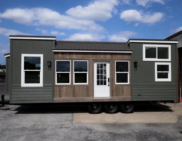 This spacious park model tiny house